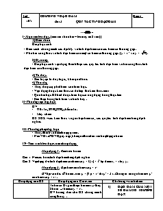 Giáo án Toán lớp 11 - Bài 2: Quy tắc tính đạo hàm