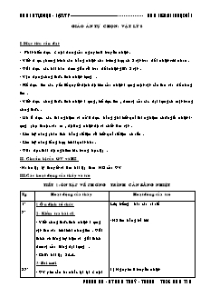 Giáo án tự chọn: Vật lý 8