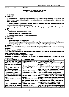 Giáo án Vật lý 10 - Ban nâng cao