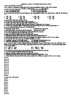 Giáo án Vật lý 10 (cơ bản) - Chương III: Tĩnh học - Chủ đề 2: Quy tắc hợp lực song song