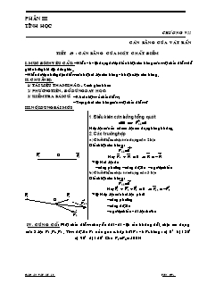 Giáo án Vật lý 10 (cơ bản) - Tiết 49 đến tiết 93