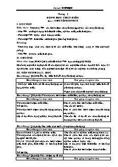 Giáo án Vật lý 10 - Phần I: Cơ học