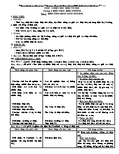 Giáo án Vật Lý 11 – Ban cơ bản - Trường THPT Bùi Thị Xuân