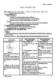 Giáo án Vật lý 11 NC Bài 2: Thuyết eelectron. Định luật bảo toàn điện tích