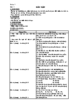 Giáo án Vật lý 8 Tiết 7: Bài tập