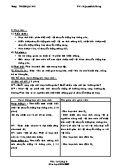 Giáo án Vật lý 8 - Trường THCS Nghĩa Hải