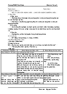 Giáo án Vật lý 8 - Trường THCS Thái Phiên