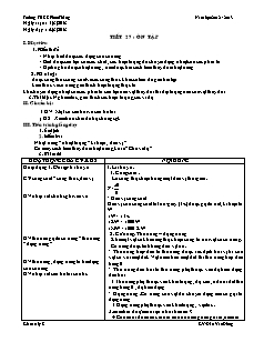 Giáo án Vật lý khối 8 tiết 27: Ôn tập