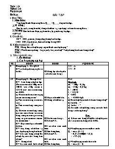 Giáo án Vật lý khối 8 tiết 34: Bài tập