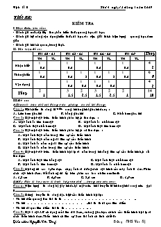 Giáo án Vật lý khối 9 - Tiết 53: Kiểm tra