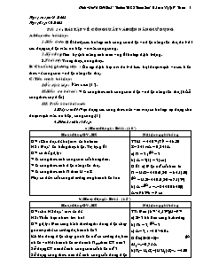 Giáo án Vật lý khối 9 - Trường THCS Trung Sơn - Tiết 14: Bài tập về công suất và điện năng sử dụng