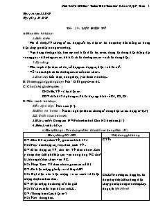 Giáo án Vật lý khối 9 - Trường THCS Trung Sơn - Tiết 29: Lực điện từ