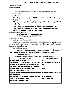 Giáo án Vật lý khối 9 - Trường THCS Trung Sơn - Tiết 47: Ảnh của một vật tạo bởi thấu kính hội tụ