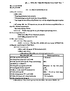 Giáo án Vật lý khối 9 - Trường THCS Trung Sơn - Tiết 48: Thấu kính phân kì