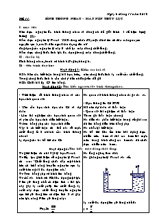 Giáo án Vật lý lớp 8 tiết 11: Bình thông nhau – máy nén thủy lực