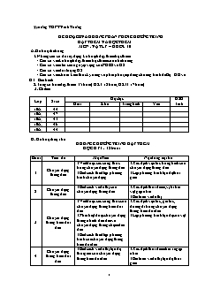 Kế hoạch và khung phân phối chương trình dạy thêm và học thêm môn: Vật lý – Khối: 10