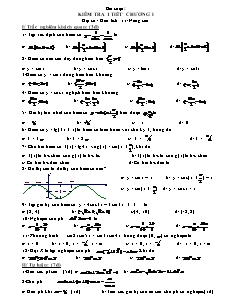 Kiểm tra 1 tiết chương I Đại số - Giải tích 11 (nâng cao)