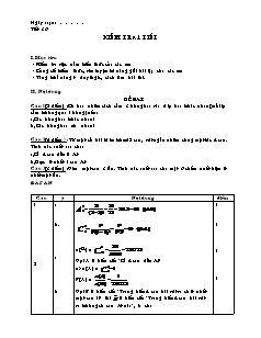 Kiểm tra 1 tiết Đại số 11 (tiết 36)