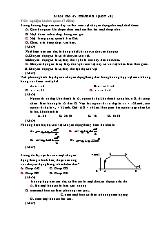 Kiểm tra 45 phút chương I (lớp 10)