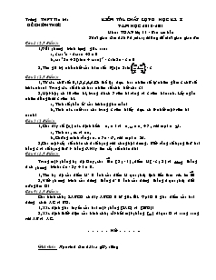 Kiểm tra chất lượng học kỳ I năm học 2010-2011 môn: toán lớp 11 - ban cơ bản thời gian làm bài: 90 phút ( không kể thời gian giao đề)