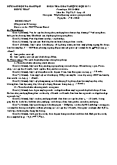 Kiểm tra chất lượng học kỳ I năm học: 2012 - 2013 môn: Vật lý 10 - Đề 22