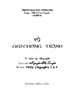 Phân phối chương trình Vật lý 8, 9