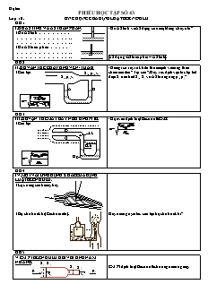 Phiếu học tập số 43 ứng dụng của định luật bernoulli