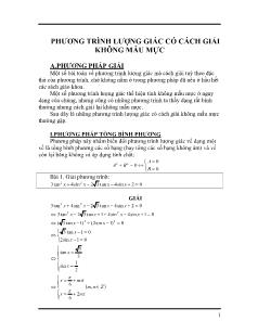 Phương trình lượng giác có cách giải không mẫu mực