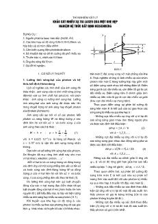 Thí nghiệm vật lý khảo sát nhiễu xạ tia laser qua một khe hẹp nghiệm hệ thức bất định heisenberg