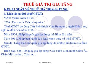 Thuế giá trị gia tăng