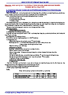 Giáo án ôn thi tốt nghiệp môn Địa lí năm 2010 - Rèn luyện kỹ năng phân tích số liệu, biểu đồ cho trước. vẽ biểu đồ và nhận xét